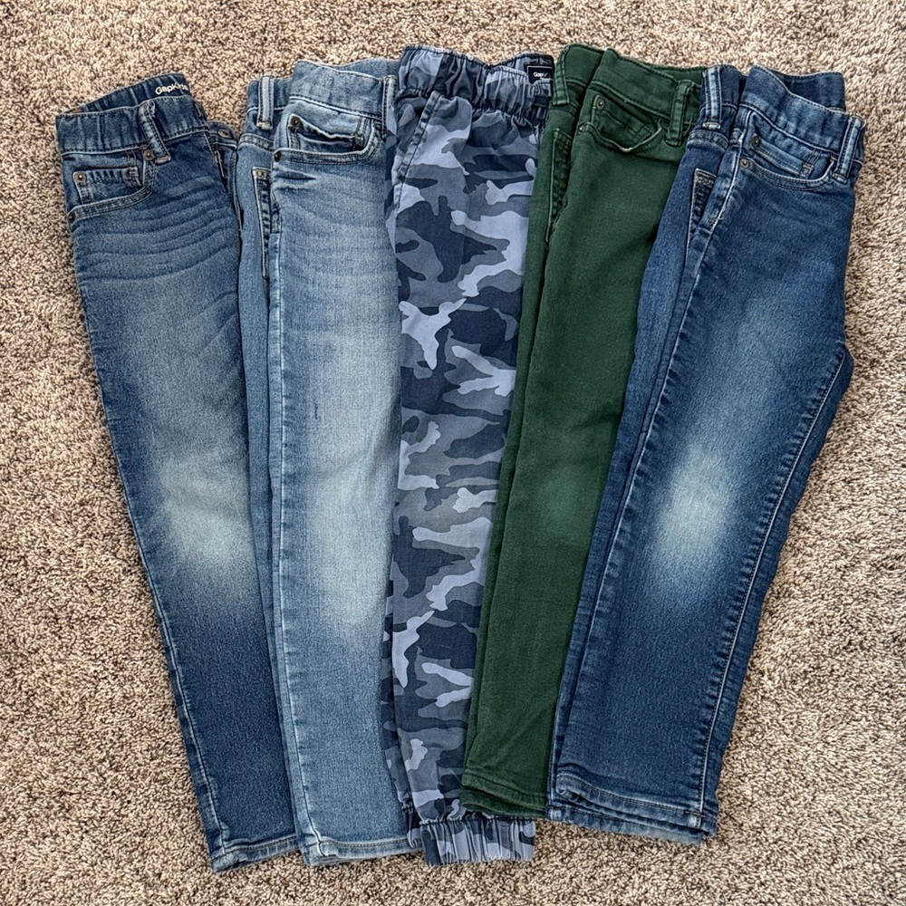Gap Kids Denim and Camo Pants Set